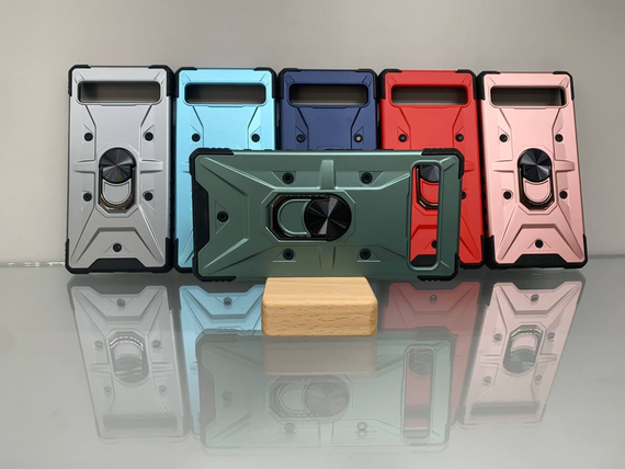 Google Pixel 6 оливковий протиударний Чохол накладка Ring Magnet з кільцем