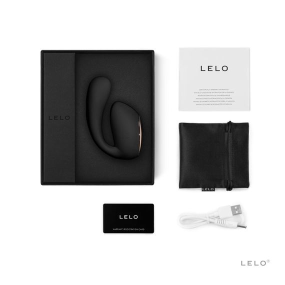 Смарт-вібратор LELO Ida Wave Black, вагінально-кліторальний, технологія WaveMotion, 2 мотори sexstyle | Зображення 5