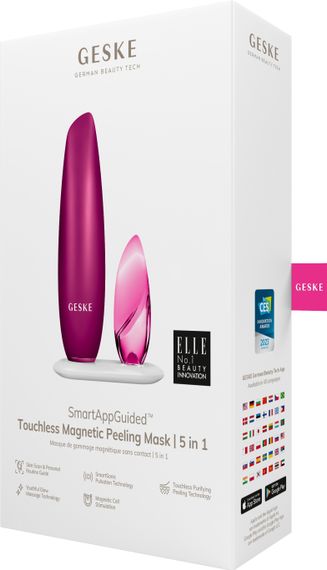 Безконтактна магнітна пілінг-маска GESKE Touchless Magnetic Peeling Mask 5в1 magenta | Зображення 7