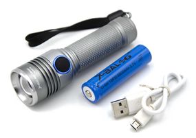 Ручний ліхтар Police RB229, T6, Zoom, R842, 18650, microUSB зарядка