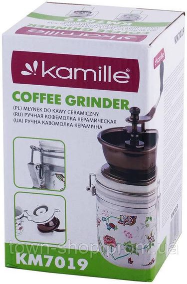 Кофемолка Kamille Coffee Beans механическая KM-7019 | Зображення 4
