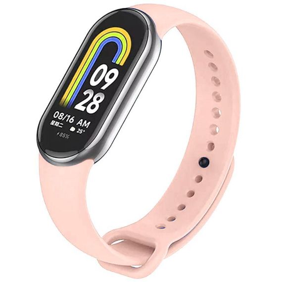 Силиконовый ремешок для Xiaomi Mi Band 8/9/10 Розовый / Chalk Pink
