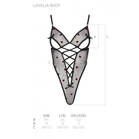 Еротичний боді з малюнком LOVELIA BODY black XXL/XXXL - Passion | Зображення 6