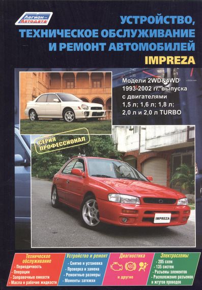 Subaru Impreza. Посібник з ремонту й експлуатації. Книга