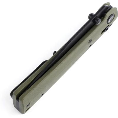 Нож Hightron Pathwright, 14C28N, G10, зелений, чорний клинок (HK03GRN) | Зображення 1