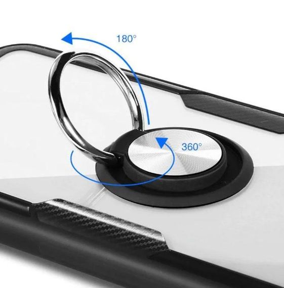 Чехол Primolux Ring Magnetic Stand для Samsung Galaxy S21 Plus (SM-G996) - Black | Зображення 2