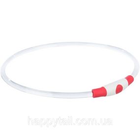 Светодиодный ошейник Trixie Flash Light Ring для собак S-M — силиконовый световой маячок Красный 40 см