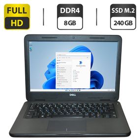 Ноутбук Б-клас Dell Latitude 3310 / 13,3" (1920x1080) TN / Intel Core i3-8145U (2 (4) ядра по 2,1 - 3,9 ГГц) / 8 ГБ DDR4 / 240 ГБ SSD M.2 / Intel UHD Graphics / WebCam / Windows 11 Pro Education б/в