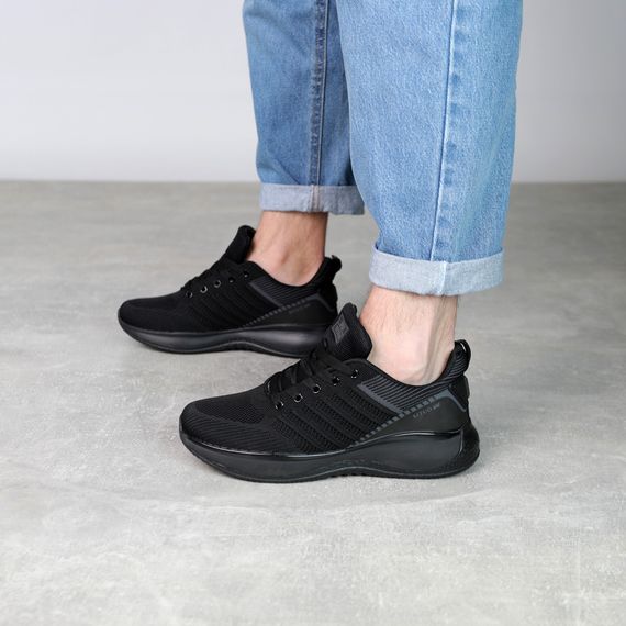 Кросівки чоловічі 591386 Чорні 41 42 43 44 45 46 | Зображення 7