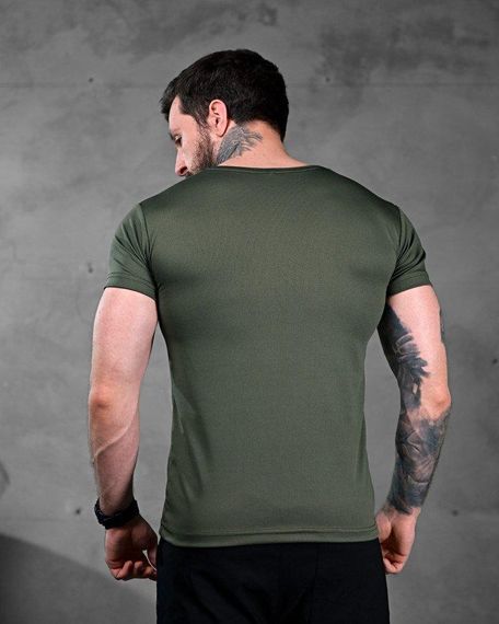 Тактична потоотводна футболка кобра олива ПП7598 | Зображення 2