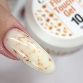 Гель для наращивания ногтей Crooz Flora Touch Gel 10 (с сухоцветами) 15мл