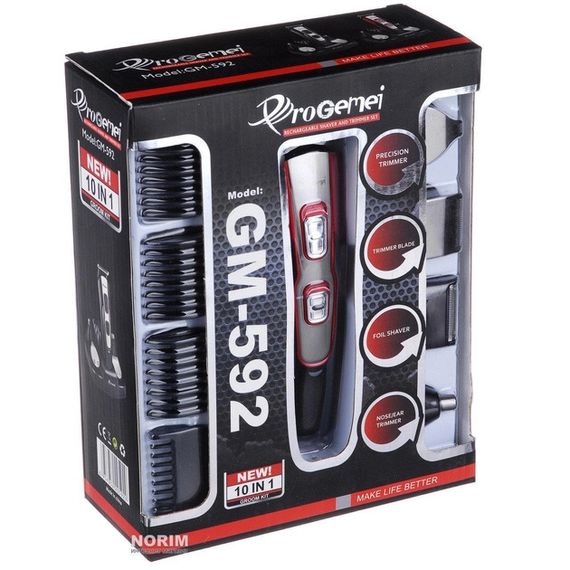 Машинка для стрижки бездротова XPRO GM-592 (42080-_414) | Зображення 2