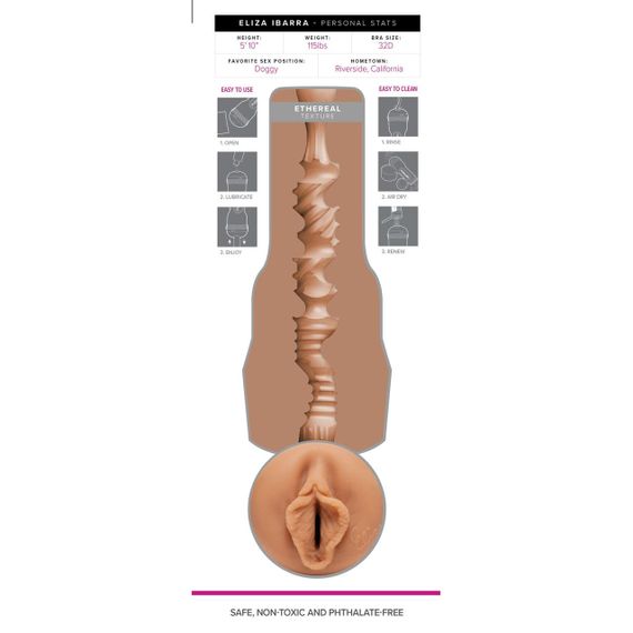 Мастурбатор Fleshlight Girls: Eliza Ibarra - Ethereal, зі зліпка вагіни, дуже ніжний | Зображення 7