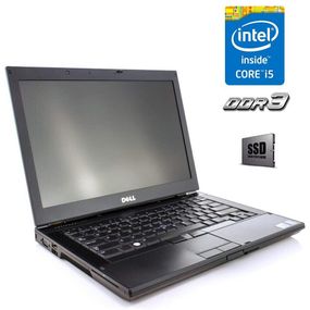 Ноутбук Dell Latitude E6410 / 14.1" (1280x800) TN / Intel Core i5-560M (2 (4) ядра по 2.67 - 3.0 GHz) / 4 GB DDR3 / 120 GB SSD / Intel HD Graphics / WebCam / АКБ не даржит б/у