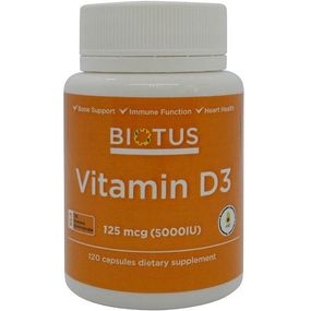 Витамин D Biotus Vitamin D3, 1000 ME 120 Caps BIO-530050
