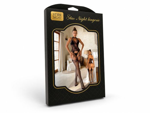 Бодістокінг сітка Star Night, чорний, OS (S-L) Sex Aura | Зображення 5