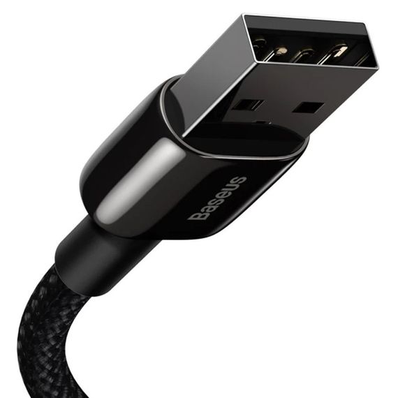 Дата кабель Baseus Tungsten Gold USB to Lightning Cable 2.4A (1m) (CALWJ-0) Black | Зображення 4