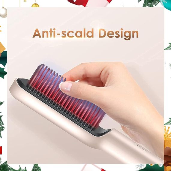 Щітка-випрямляч для волосся K-Skin — керамічний електрощітка-утюжок для густого та хвилястого волосся | Зображення 4