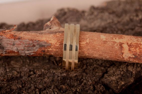 Мужское обручальное кольцо из желтого золота 15 | Зображення 3
