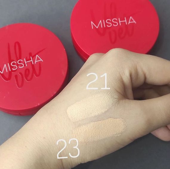 Тональний крем-кушон Missha Velvet Finish Cushion SPF50 + / PA +++ №21 | Зображення 3