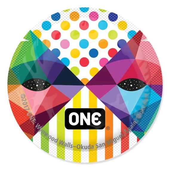 Набор презервативов ONE Classic Select Artist Collection, 100 шт, со смазкой, упаковка-тубус sexstyle | Зображення 5