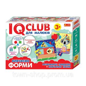 Учебные пазлы Изучаем формы.IQ-club для малышей 13203007, 6 карт в наборе