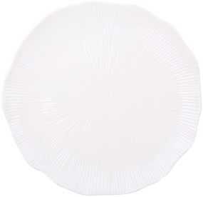 Тарілки обідні White City Star Ø22см, набір 4 порцелянові тарілки