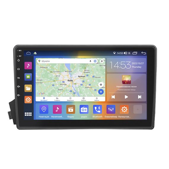 Штатная магнитола Lesko для SsangYong Kyron I 2005-2007 экран 9" 2/32Gb CarPlay 4G Wi-Fi GPS Prime
