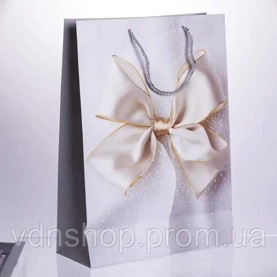 Набор подарочных пакетов из бумаги 12 шт Бант 30×12×42 см HP-10359-14 | Зображення 9