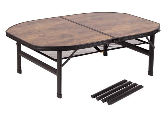 Стол Bo-Camp Melrose Oval 120x80 cm Black/Wood look (1404220) | Зображення 1