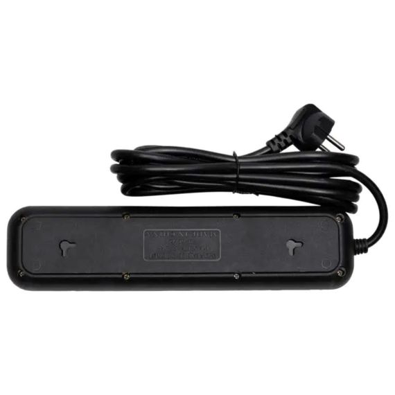 Мережевий фільтр-подовжувач 4 розетки 3xUSB-A 1xUSB-C 3м чорний HP-5-38M | Зображення 5