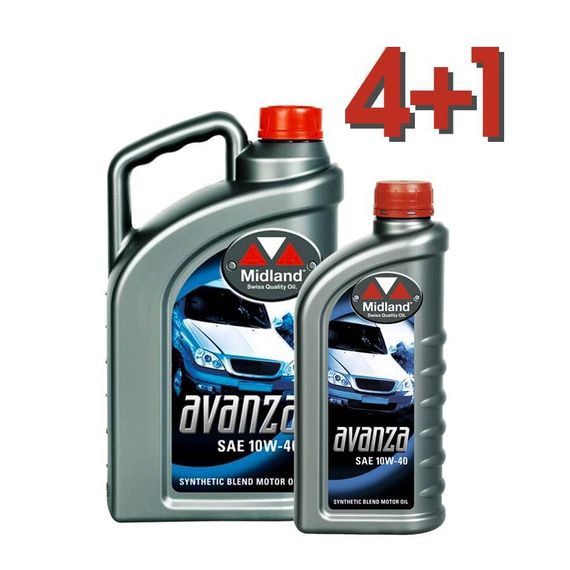 Моторна олива Midland AVANZA SAE 10W-40 5 л