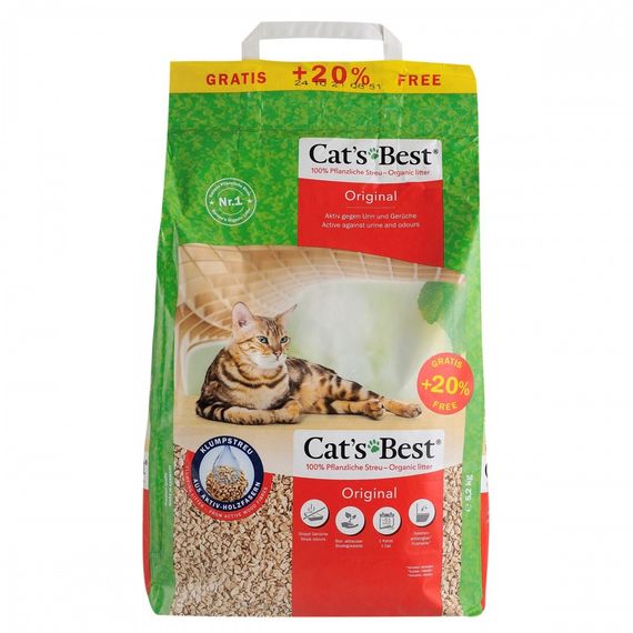Наповнювач Cat’s Best для котячого туалету Original деревний 10 та 2 л / 5,2кг | Зображення 2
