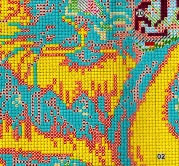 Набор для вышивания по нанесённой на канву схеме "Cat wizard 2". AIDA 14CT printed 36*47 см | Зображення 8