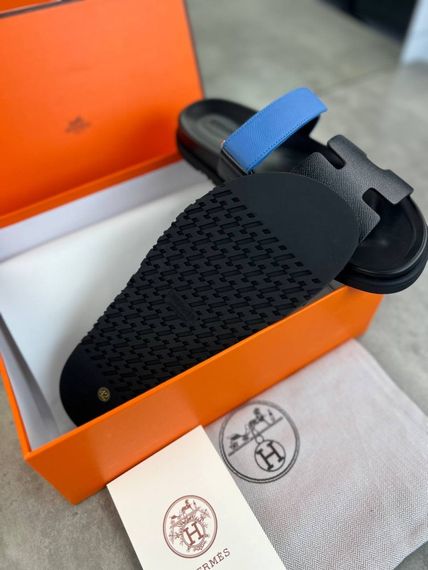 Сланці Hermes Chypre black/blue чоловічі ob416 | Зображення 8