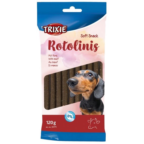 Ласощі для собак з яловичиною Trixie Soft Snack Rotolinis, 120 гр