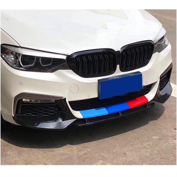 Накладки на передній бампер Flap V1 (для M-Sport 2017-2020, Карбон) для BMW 5 серія G30/31 рр | Зображення 2