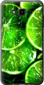 Чохол на Samsung Galaxy J7 Neo J701F Зелені часточки лимона "852u-1402-2448"