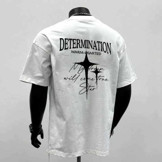 Футболка мужская с принтом повседневная S Белая