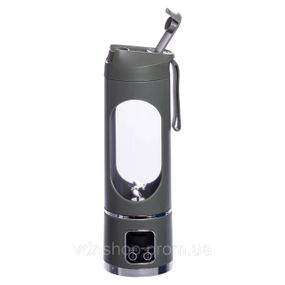 Портативний блендер для смузі на акумуляторі 450 мл 25 Вт USB Зелений HP-11-10GR