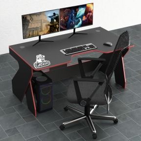 Стол компьютерный Comfy-Home Rasin RS-4 черныйкрасный