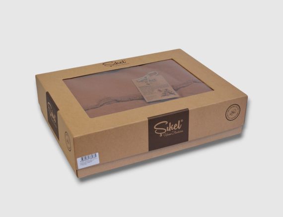 Постільна білизна Sikel Stonewashed Soho Firfirli 200 х 220 см Tutun | Зображення 4