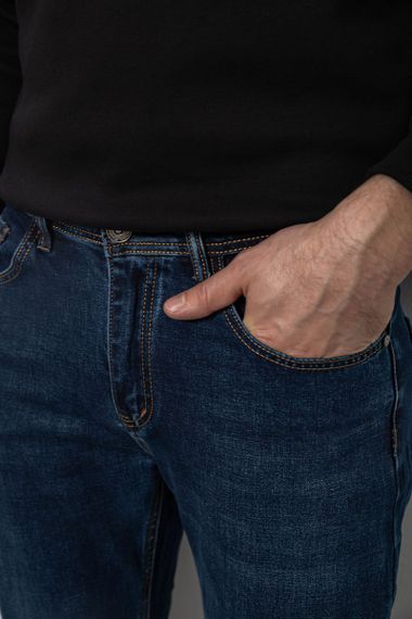 Джинсы мужские прямого кроя, цвет синий, 244R9910 | Зображення 4