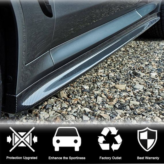 Накладки на пороги (для F98/G02 M-Sport, Карбон) для BMW X4 G02 2018- гг | Зображення 3