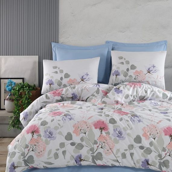Постельное белье Altinbasak Ranforse 160 х 220 см Tiffany Sky