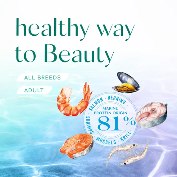 Сухий корм Optimeal Beauty Podium для дорослих собак усіх порід, морепродукти 1.5кг | Зображення 7
