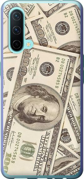 Чехол на OnePlus Nord CE Доллары "3016u-2382-17620"