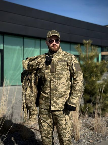 Комплект 3 в 1 Тактичний статутний костюм+ Убакс CoolPass ЗСУ Піксель мм14 Military + Полегшена парка Піксель | Зображення 8
