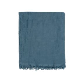 Плед Buldans 9918 Туреччина 130*170 см  Бавовна Синій