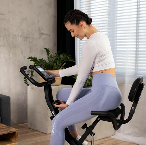 Велотренажер Hop-Sport HS-3030X Apeks X-Bike сірий | Зображення 5